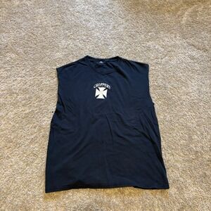 Vintage West Coast Choppers Black T-Shirt Cut Off Men's Medium